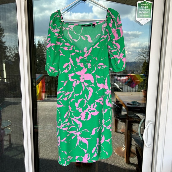 Vero moda size Large green floral dress - Picture 1 of 5